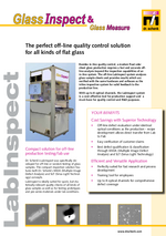 LabInspect: off-line quality control solution for all kinds of flat glass