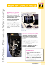 10-Year Warranty on Dr. Schenk Proprietary Cameras