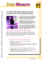 SolarMeasure TCO Tester for Bare & TCO Coated Solar Glass