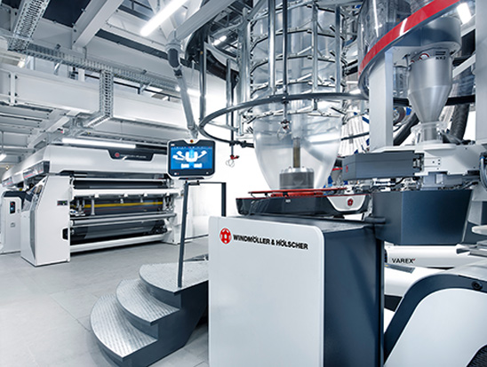 Blown film production Image source: Windmöller & Hölscher