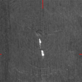 Cracked knot (reflection darkfield)